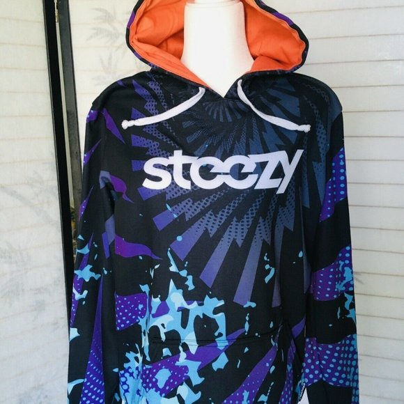 STEEZY Focus Hoodie Graphics Pullover Mens M~Women L Silky Vibrant Colors - Picture 8 of 11